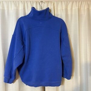 Lululemon Thick Fleece 1/2 Zip Size XS/S Wild Indigo